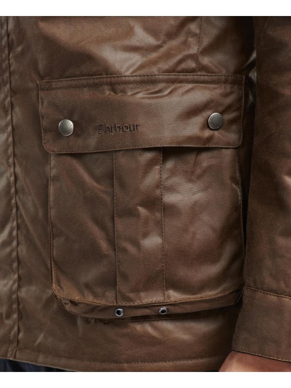 Barbour international duke hot sale wax jacket bark